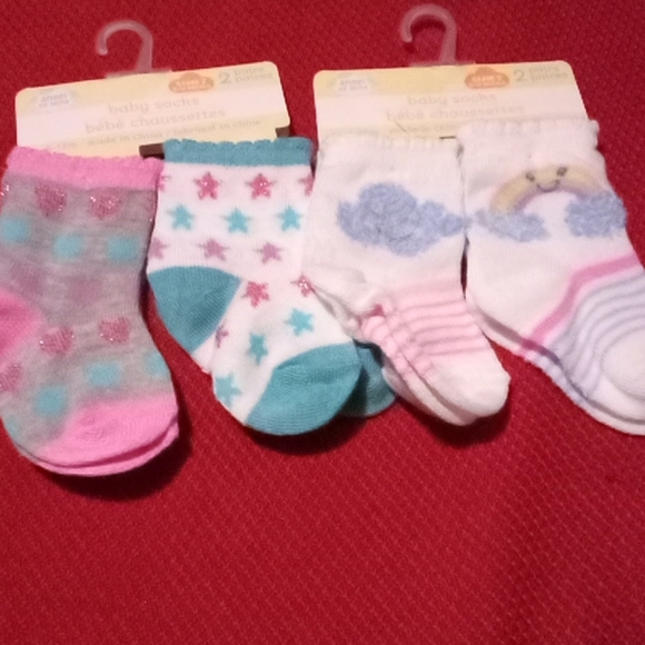 Angle of mine girl socks size 6-12months. - Picture 2 of 5